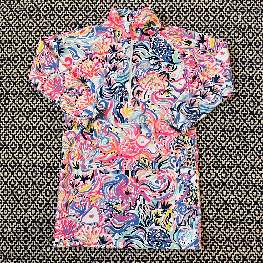 NWOT Lilly Pulitzer skipper Popover dress Sofishtocated print